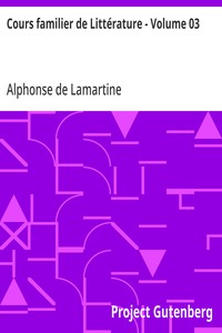 Cover of Cours familier de Littérature - Volume 03