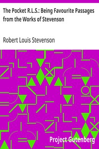 Cover of The Pocket R.L.S.: Being Favourite Passages from the Works of Stevenson