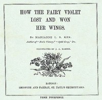 Cover of How the Fairy Violet Lost and Won Her Wings