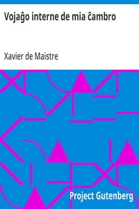 Cover of Vojaĝo interne de mia ĉambro
