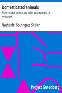 Cover of Domesticated animals : $b Their relation to man and to his advancement in civilization