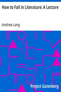 Cover of How to Fail in Literature: A Lecture