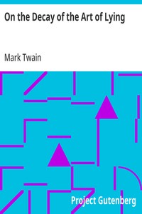 Cover of On the Decay of the Art of Lying