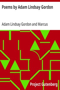 Cover of Poems by Adam Lindsay Gordon