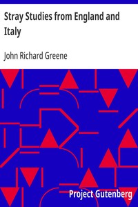 Cover of Stray Studies from England and Italy