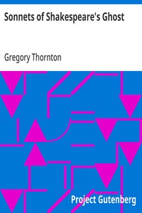 Cover of Sonnets of Shakespeare's Ghost