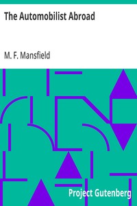 Cover of The Automobilist Abroad