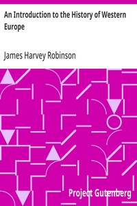 Cover of An Introduction to the History of Western Europe