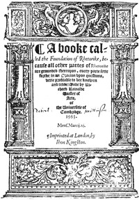 Cover of A booke called the Foundacion of Rhetorike because all other partes of Rhetorike are grounded thereupon, euery parte sette forthe in an Oracion vpon questions, verie profitable to bee knowen and redde