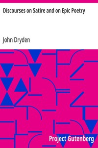 Cover of Discourses on Satire and on Epic Poetry