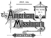 Cover of The American Missionary — Volume 48, No. 07, July, 1894