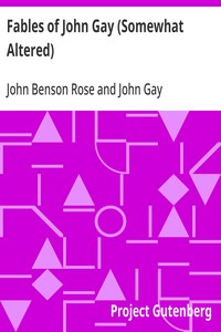 Cover of Fables of John Gay (Somewhat Altered)