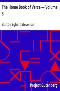 Cover of The Home Book of Verse — Volume 3