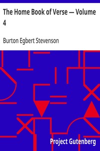 Cover of The Home Book of Verse — Volume 4