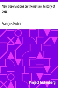 Cover of New observations on the natural history of bees