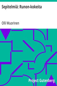 Cover of Sepitelmiä: Runon-kokeita