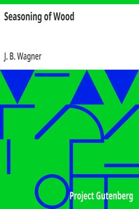 Cover of Seasoning of Wood