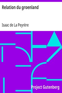 Cover of Relation du groenland