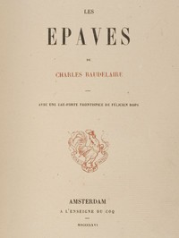 Cover of Les épaves de Charles Baudelaire