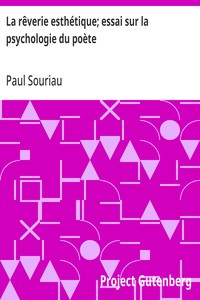 Cover of La rêverie esthétique; essai sur la psychologie du poète