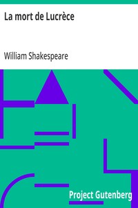 Cover of La mort de Lucrèce