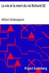 Cover of La vie et la mort du roi Richard III