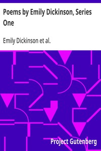 Cover of Poems by Emily Dickinson, Series One