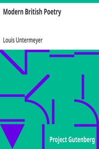 Cover of Modern British Poetry