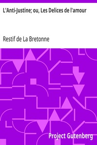 Cover of L'Anti-Justine; ou, Les Delices de l'amour