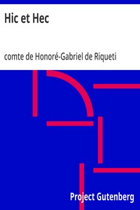 Cover of Hic et Hec