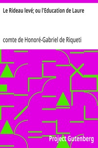 Cover of Le Rideau levé; ou l'Education de Laure