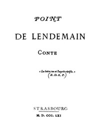 Cover of Point de lendemain
