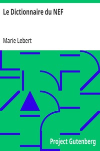 Cover of Le Dictionnaire du NEF