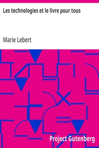 Cover of Les technologies et le livre pour tous
