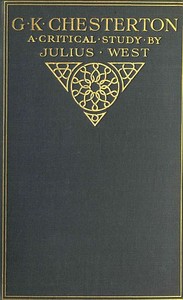 Cover of G. K. Chesterton, A Critical Study