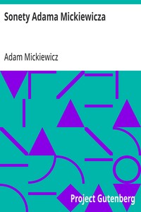 Cover of Sonety Adama Mickiewicza
