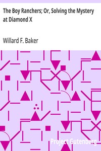 Cover of The Boy Ranchers; Or, Solving the Mystery at Diamond X