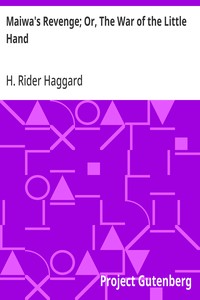 Cover of Maiwa's Revenge; Or, The War of the Little Hand
