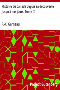 Cover of Histoire du Canada depuis sa découverte jusqu'à nos jours. Tome II