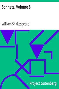 Cover of Sonnets. Volume 8