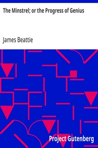 Cover of The Minstrel; or the Progress of Genius with some other poems