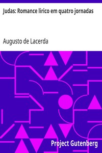 Cover of Judas: Romance lirico em quatro jornadas