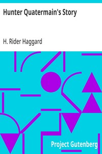 Cover of Hunter Quatermain's Story