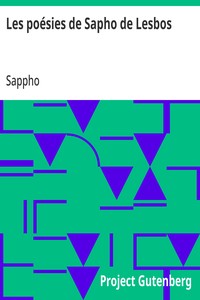 Cover of Les poésies de Sapho de Lesbos