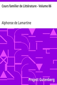 Cover of Cours familier de Littérature - Volume 06