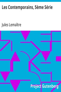Cover of Les Contemporains, 5ème Série Études et Portraits Littéraires,