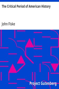 Cover of The Critical Period of American History
