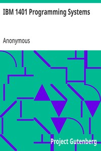 Cover of IBM 1401 Programming Systems