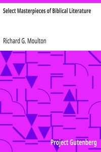 Cover of Select Masterpieces of Biblical Literature
