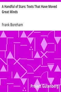 Cover of A Handful of Stars: Texts That Have Moved Great Minds